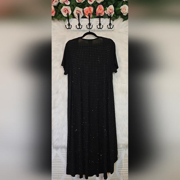 Vocal | Diamond Dust Longline Shortsleeve Jersey Duster - Picture 3 of 6